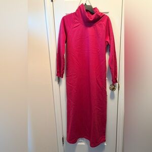 Vermont country store sweatshirt, mock neck pullover lounging gown